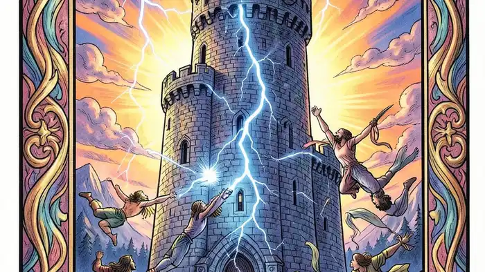 Башня карта дня таро — иллюстрация разрушения и трансформации