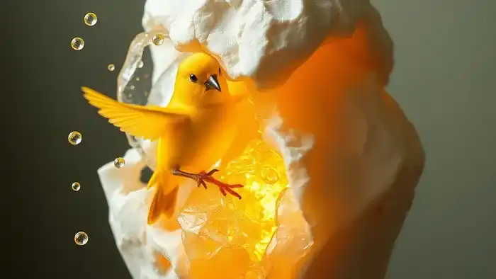 Башня Таро: золотая молния разрушает иллюзорную башню, высвобождая свет и символы свободы