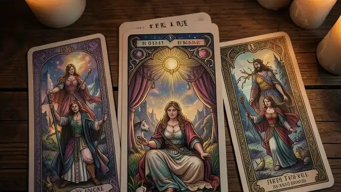 бесплатный расклад таро изображение расклада на столе