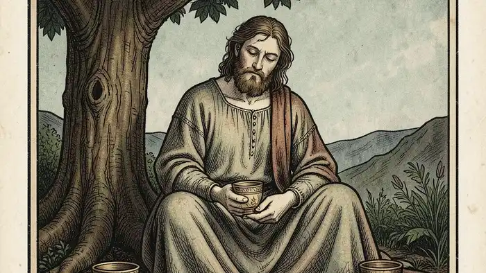 Четверка Кубков карта Таро, символика застоя и внутреннего поиска