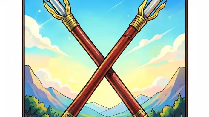 Четверка Жезлов символ здоровья и стабильности