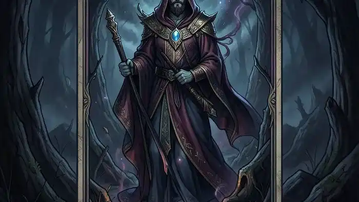 Четверка Жезлов перевернутая Таро, символизирующая нестабильность и конфликты в домашней обстановке.