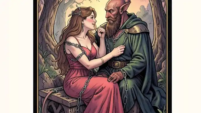 Дьявол в отношениях таро — карта Таро, символизирующая привязанности и путь героя