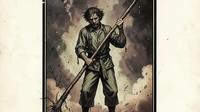 десятка жезлов предостережение таро изображение карты