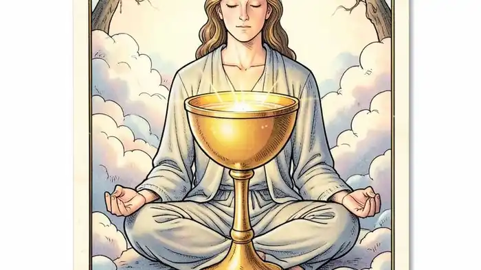 Девятка Кубков на здоровье таро — символ гармонии и исцеления