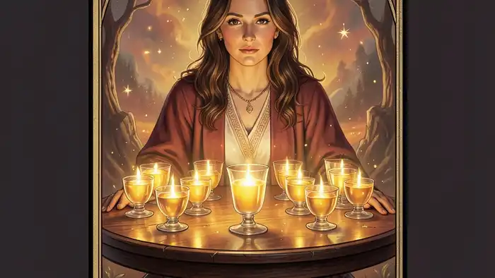 Девятка Кубков Таро изображение