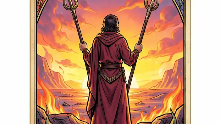 Двойка Жезлов карта таро — символ partnership и амбиции