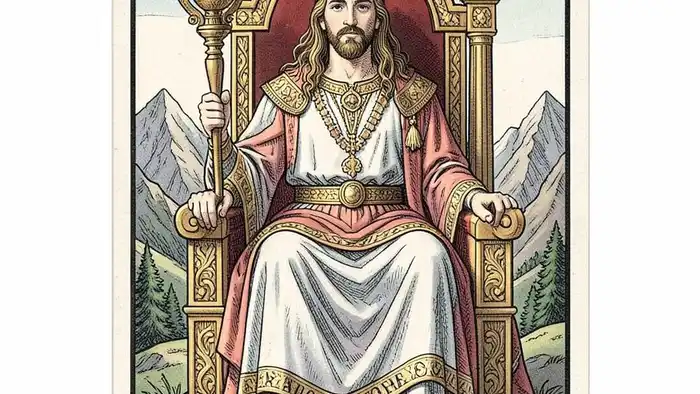 Император архетип таро — изображение карты с императором на троне