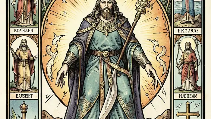 Император сочетание таро — иллюстрация карты с символикой власти и мистики