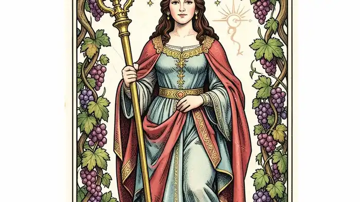 Императрица таро изображение карты с символикой Венеры и золотым скипетром