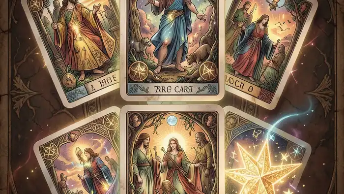 как сочетать карты в раскладе – иллюстрация раскладов Таро