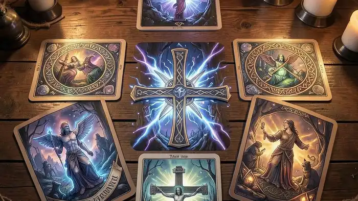 кельтский крест рас��лад Таро изображение