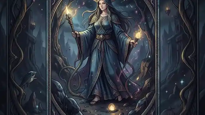 Когда расклад сбудется — изображение расклада Таро с картами, символизирующими время и предсказание