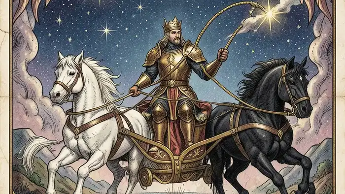 Колесница таро изображение символики победы и баланса