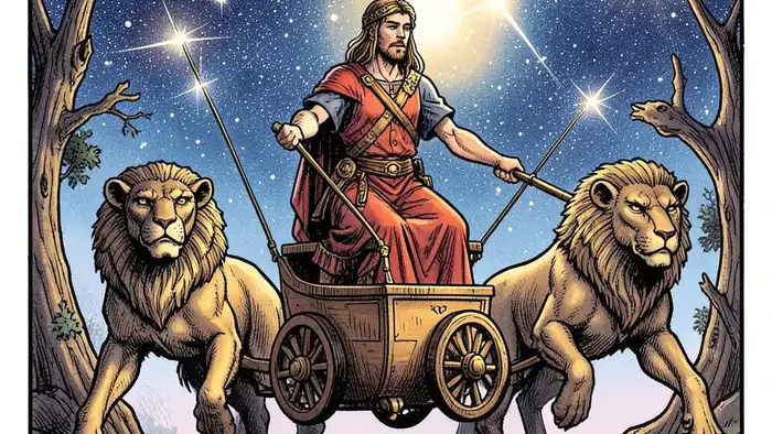 Колесница ��аро изображение героя в колеснице