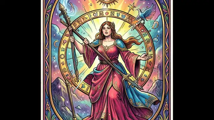 Колесо Фортуны действия таро – изображение карты Таро