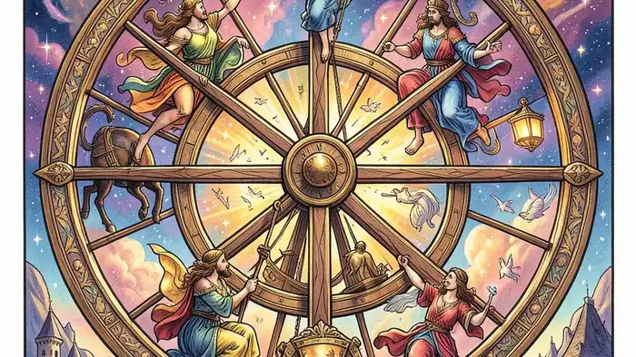 Колесо Фортуны действия таро изображение