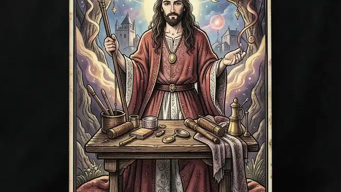 Маг описание карты таро иллюстрация