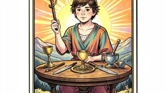 Маг Таро — иллюстрация карты с символикой волшебника