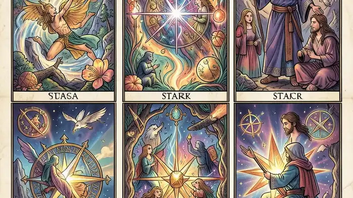 нарратив в раскладе ��аро иллюстрация