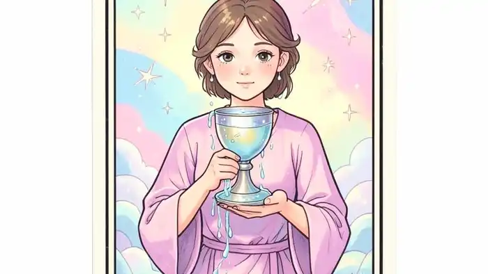 Паж Кубков карта дня таро — изображение молодого человека с чашей