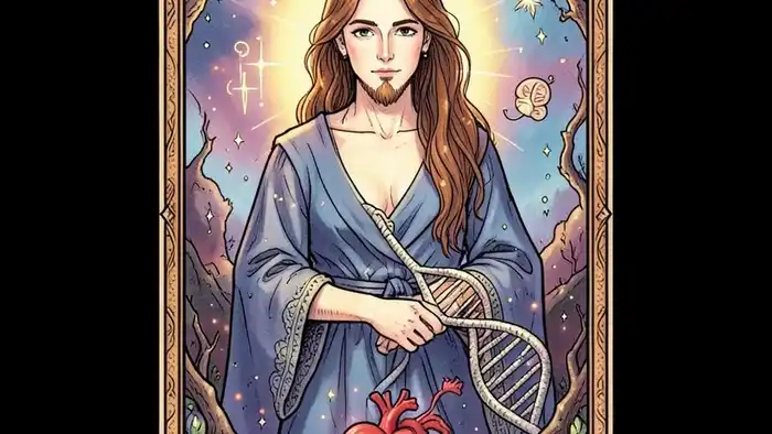 Повешенный на здоровье таро — иллюстрация карты с символикой здоровья