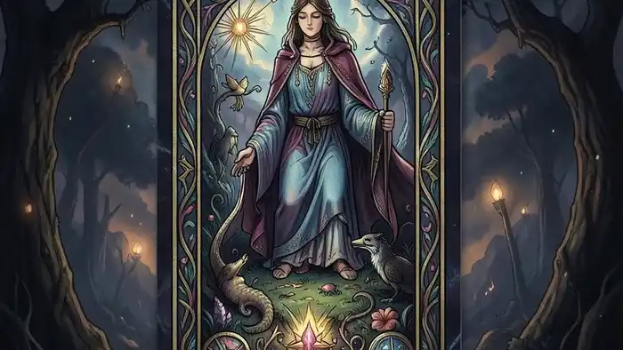 Повторяющаяся карта в раскладах Таро — визуализация феномена с картой Отшельник в зеркальных отражениях