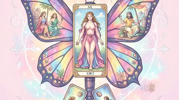 расклад бабочка – визуальное изображение расклада в виде бабочки