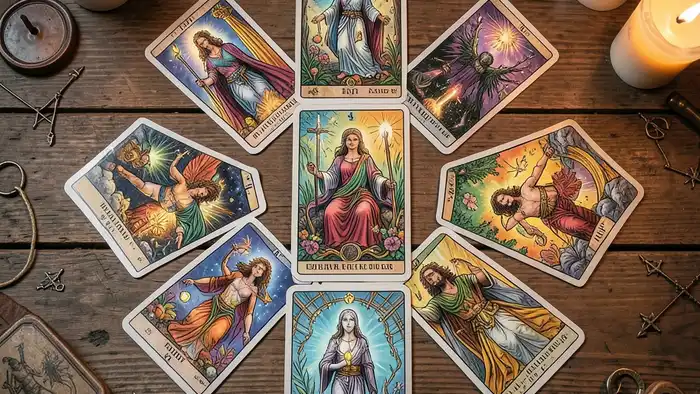 расклад для Таро Тота — звёздная схема расклада