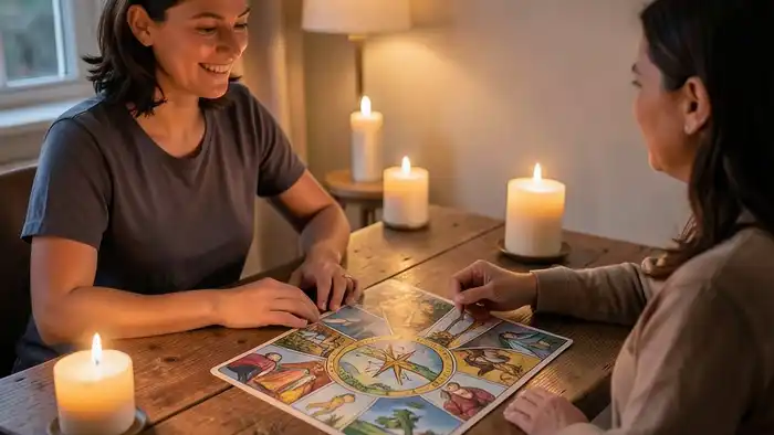 расклад для терапевтической сессии – изображение терапевтической сессии с Таро