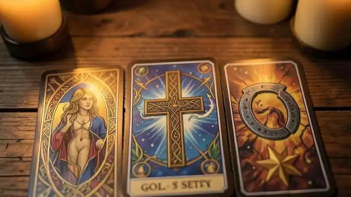 расклад для целеполагания – таро расклад на столе с кельтским крестом, тремя картами, подковой и звездой