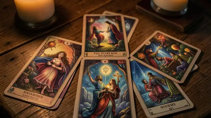 расклад есть ли будущее у пары – визуальное представление расклада Таро