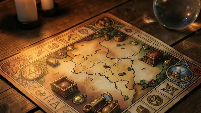 расклад карта сокровищ изображение тайного расклада Таро