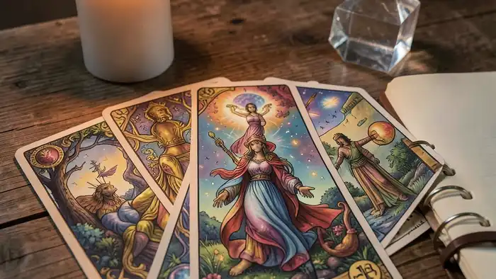расклад карта желаний и таро – визуальная иллюстрация
