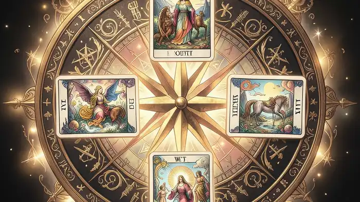 расклад компас — визуальное изображение расклада в виде компаса