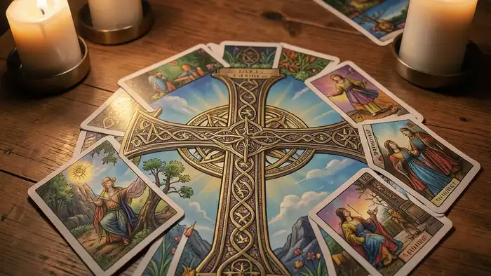 расклад крест — изображение кельтского креста в Таро