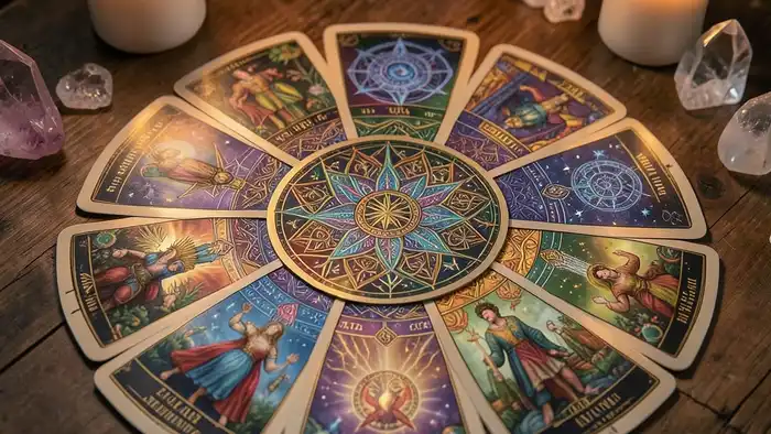расклад мандала – изображение расклада мандалы с картами Таро