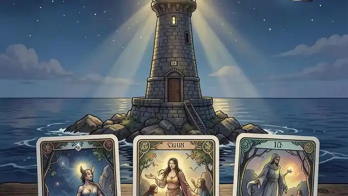 расклад маяк иллюстрация маяка из карт Таро