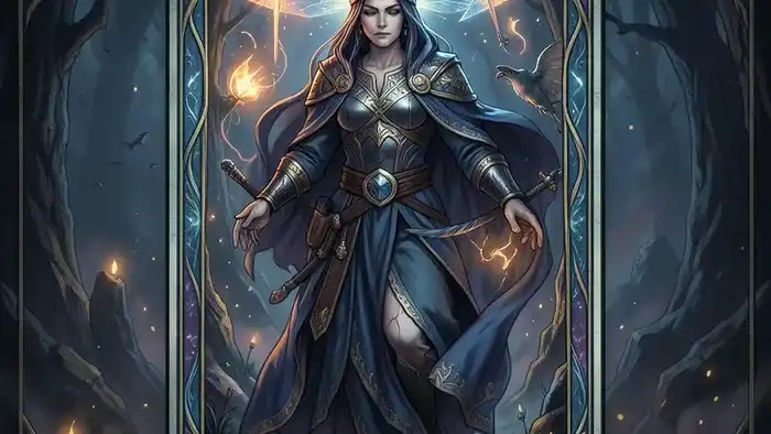 Расклад на энергию дня утром: карты Таро, разложенные для утреннего ритуала на деревянном столе с чашкой кофе