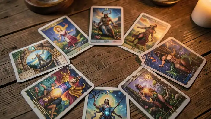 расклад на кармические связи – визуальное изображение расклада Таро