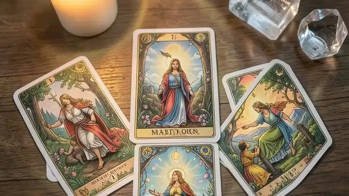 расклад на манифестацию – изображение карт Таро