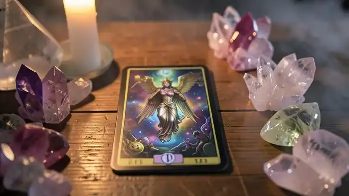 расклад на одну карту — изображение карты Таро в атмосфере мистики