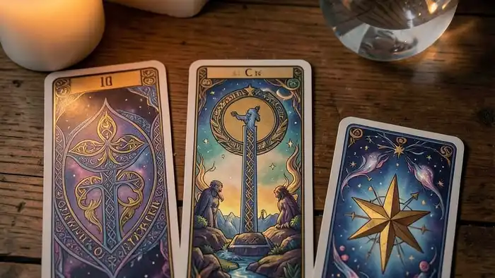 расклад на переходный период — таро расклад с кельтским крестом и звёздой