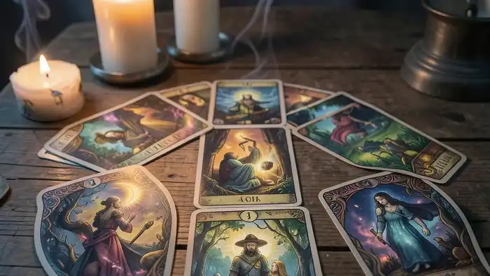 расклад на страхи и блоки изображение расклада Таро