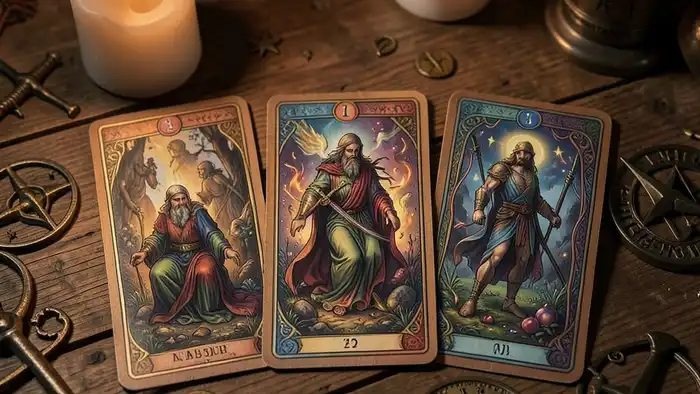 расклад на три карты — изображение таро расклада