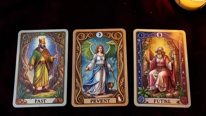 расклад на три карты — визуальное изображение расклада