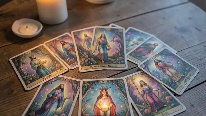 расклад на здоровье тело-дух изображение расклада Таро