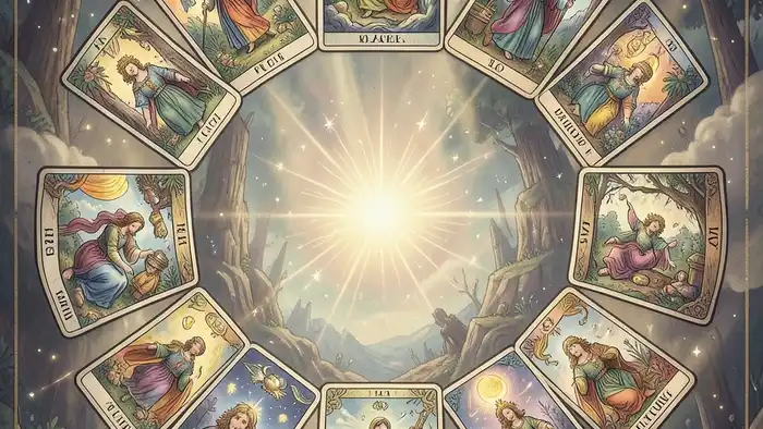 расклад Таро 12 домов на опеку над ребёнком – визуальная схема