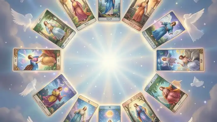 Расклад Таро 12 домов с ангелами