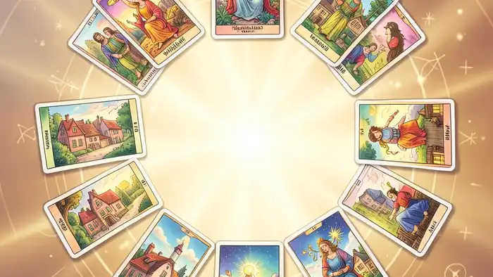 Расклад Таро «12 домов» на удачный день – иллюстрация